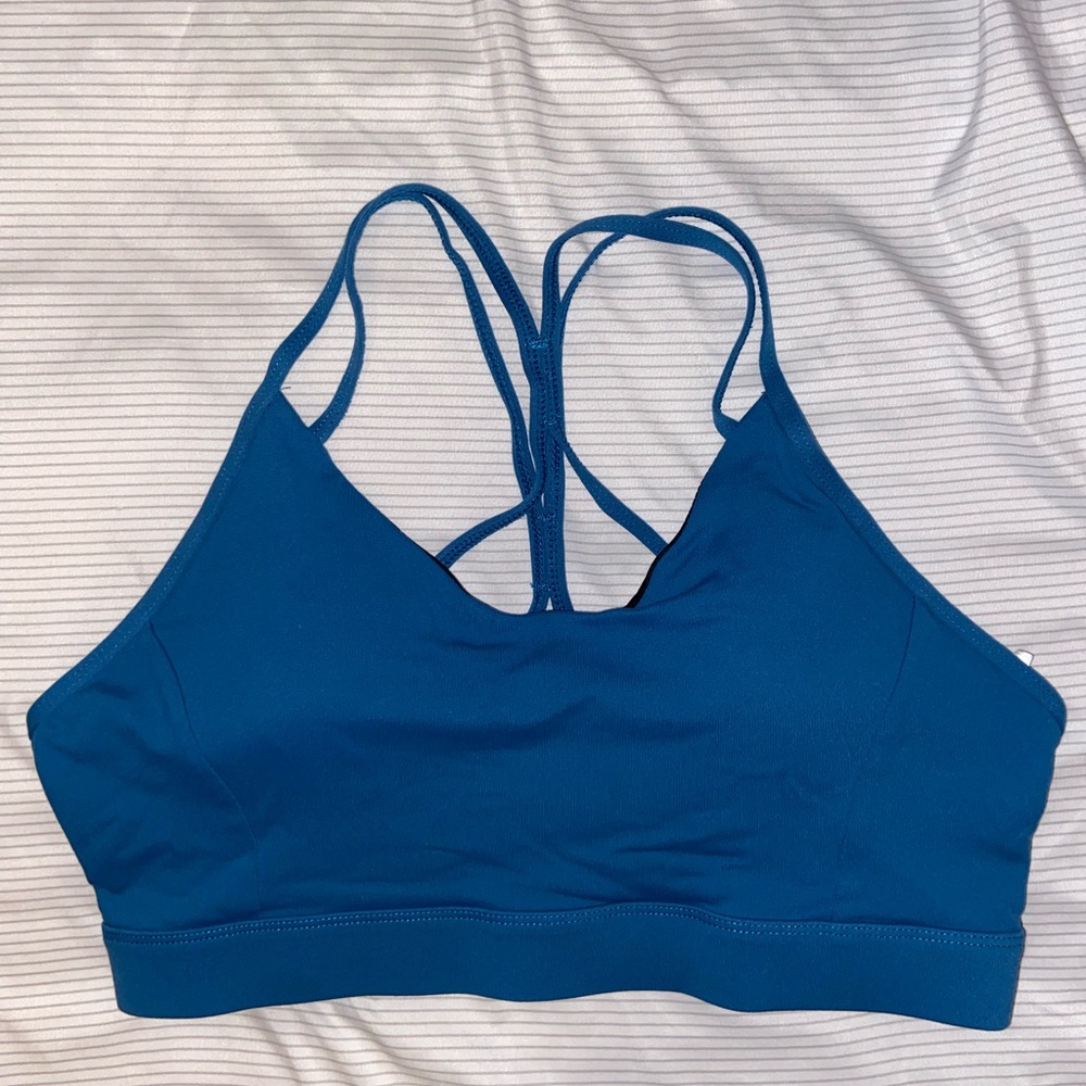 Blue Sports Bra Size L